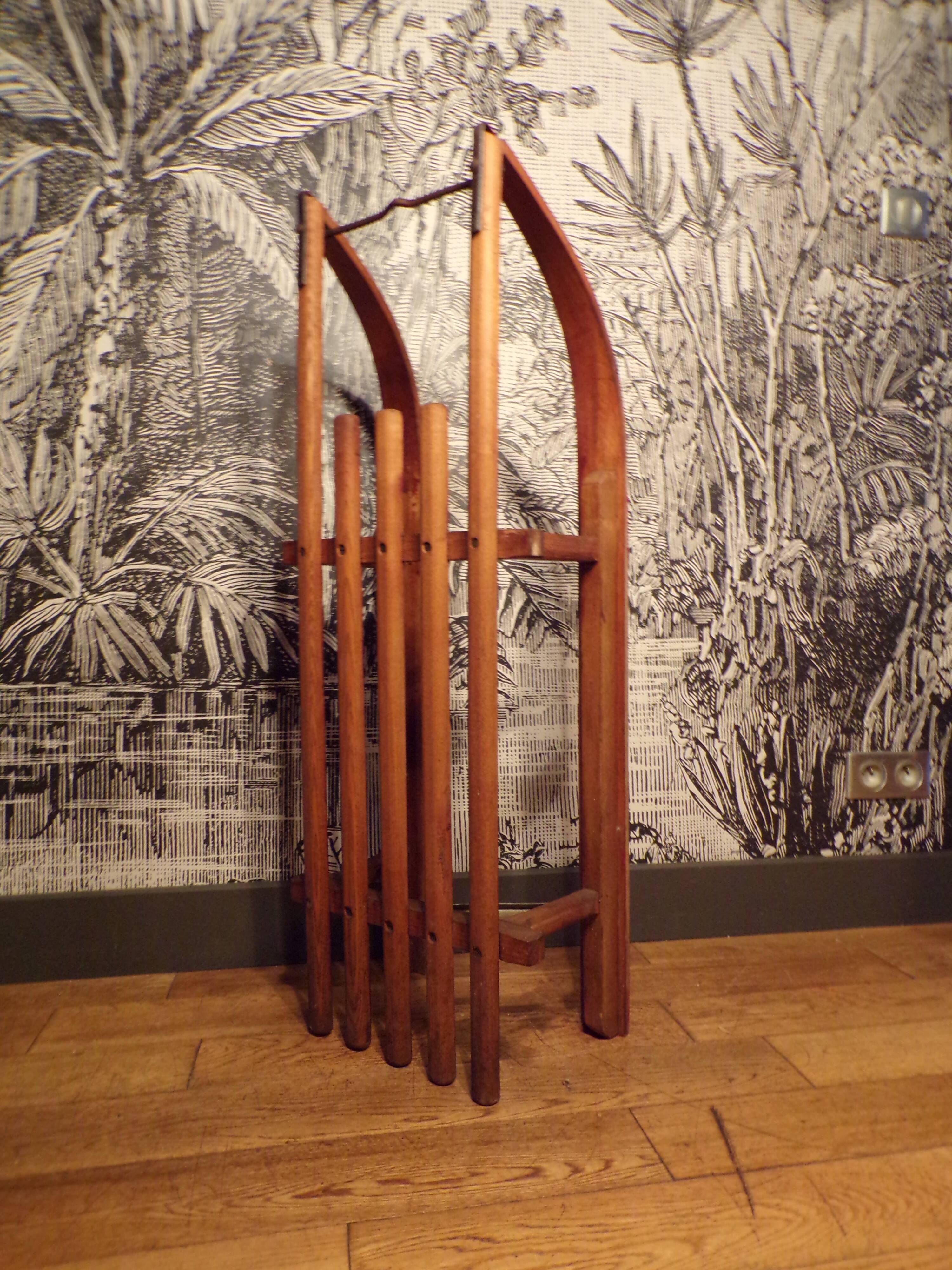 Old wooden sled L=102cm