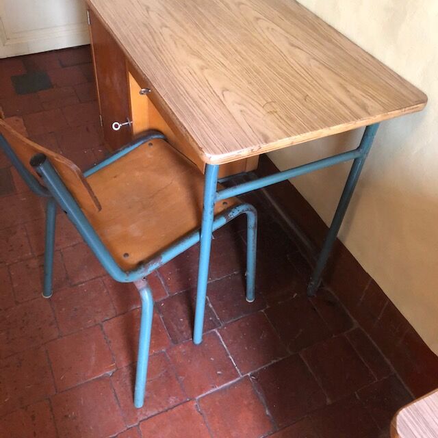 Schoolboy desk and matching chair