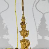 Lampe en Bronze Doré, époque Napoléon III – Milieu XIXe