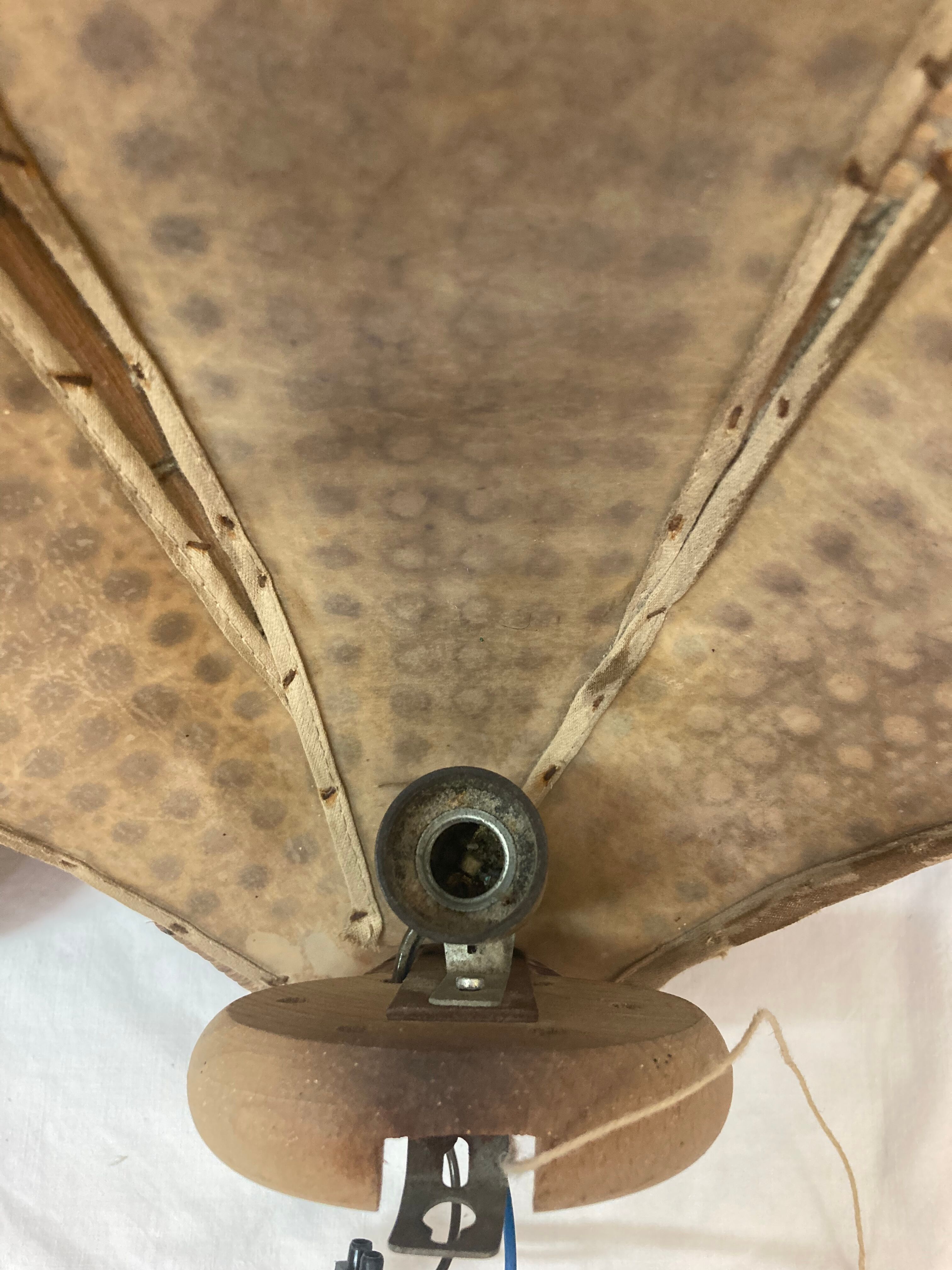 Pair of rattan sconces from 1970/80