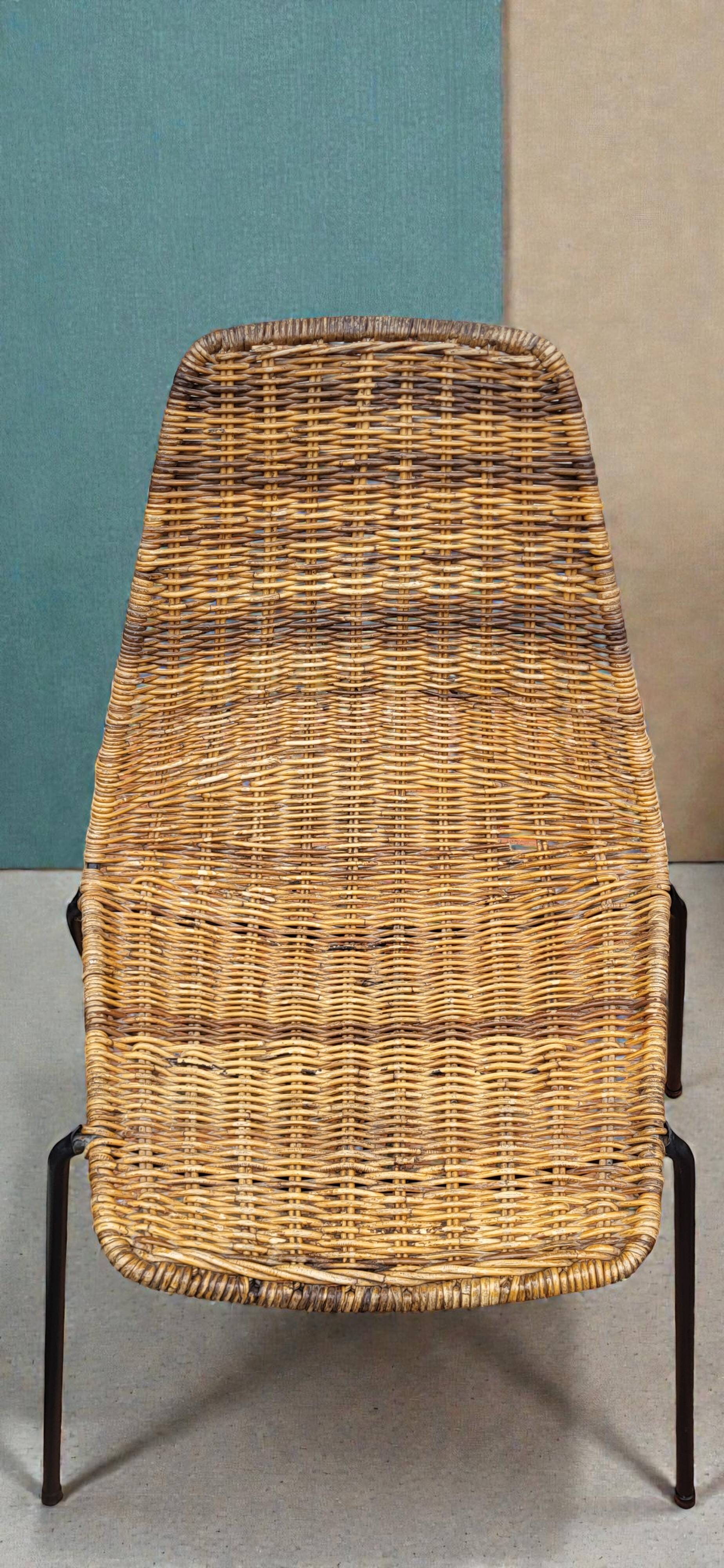 Wicker Basket Chairs by Gian Franco Legler, 1950s