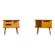 Vintage German cherry nightstands, 1960s, set of 2