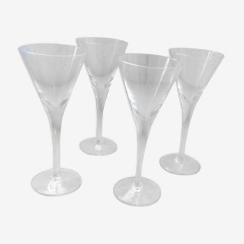 4 glasses Martini cocktail