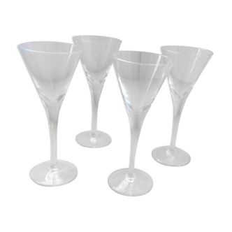 4 glasses Martini cocktail