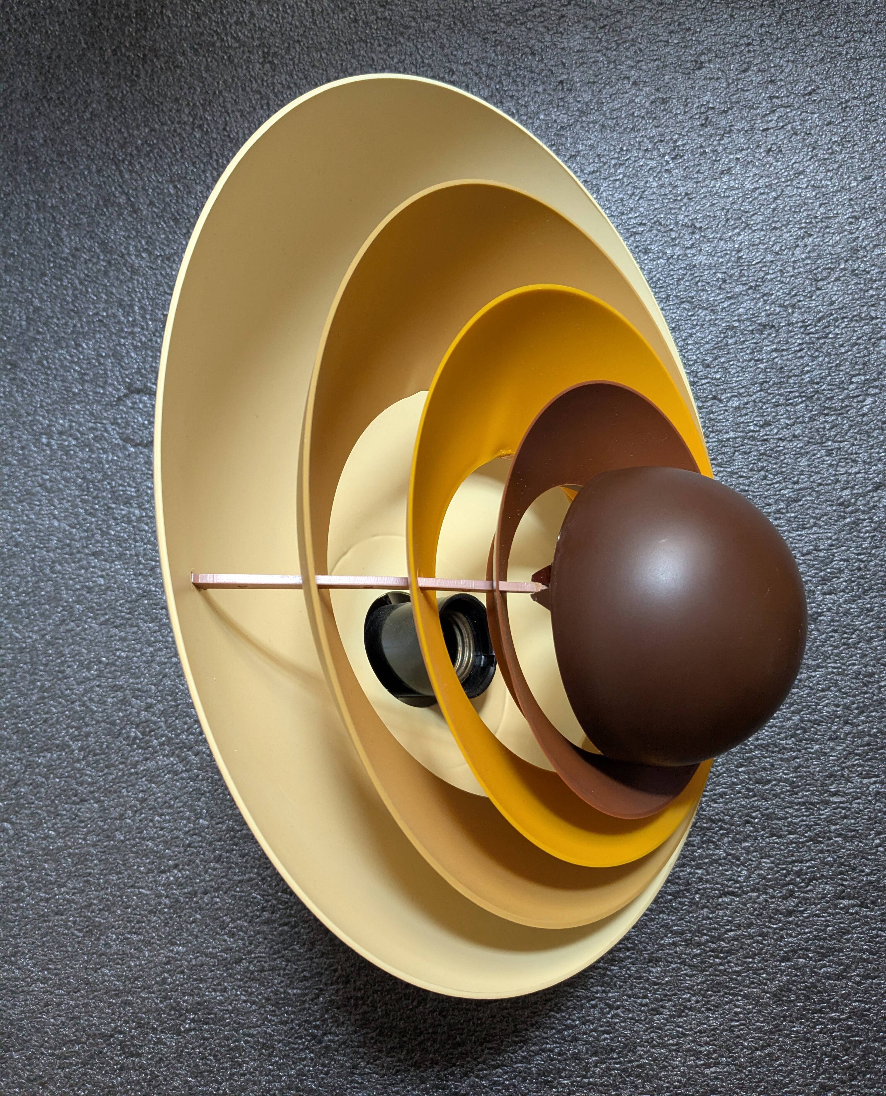 Pair of Ondine wall lights, New Age, 1970 Mazda