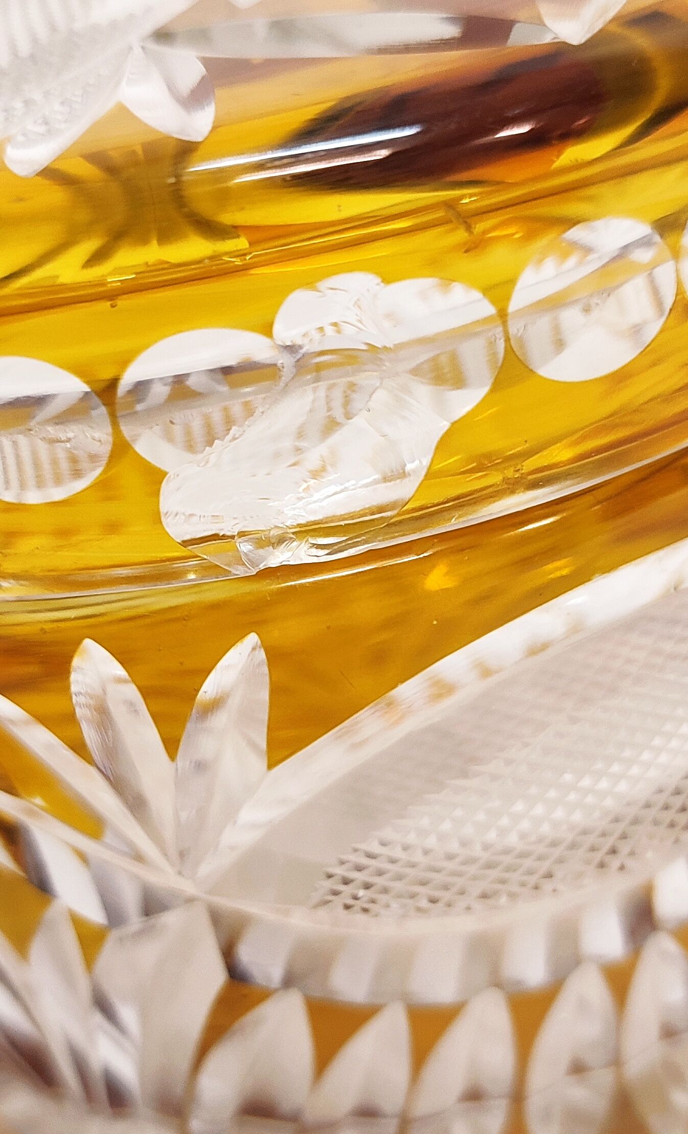 Bohemian glass box Czech Republic 1960s