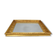 1940s Italian Mirror in Golden Wood Frame
