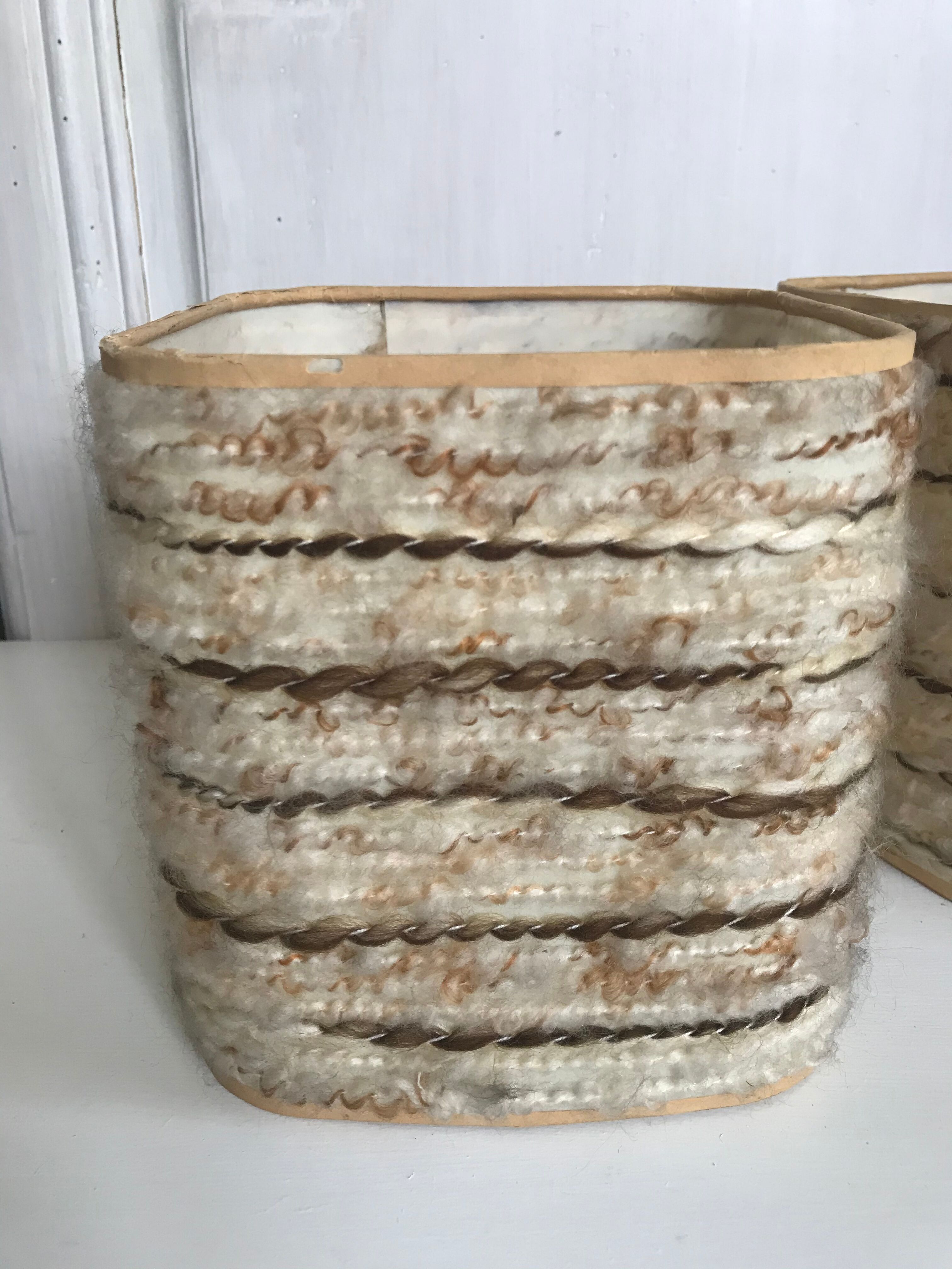 Pair of vintage lampshades 15x15