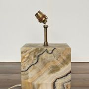 LAMP 1970 ON ONYX FOOT DESIGN FRENCH WORK MARMARA