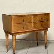 Commodini Mid-Century moderni in stile italiano, anni '50, set di 2