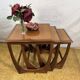 Mid- century retro vintage teak nest of tables by g plan 1960 Danish Design