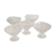 5 ice cream cups, Arques crystal fruits