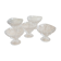 5 ice cream cups, Arques crystal fruits
