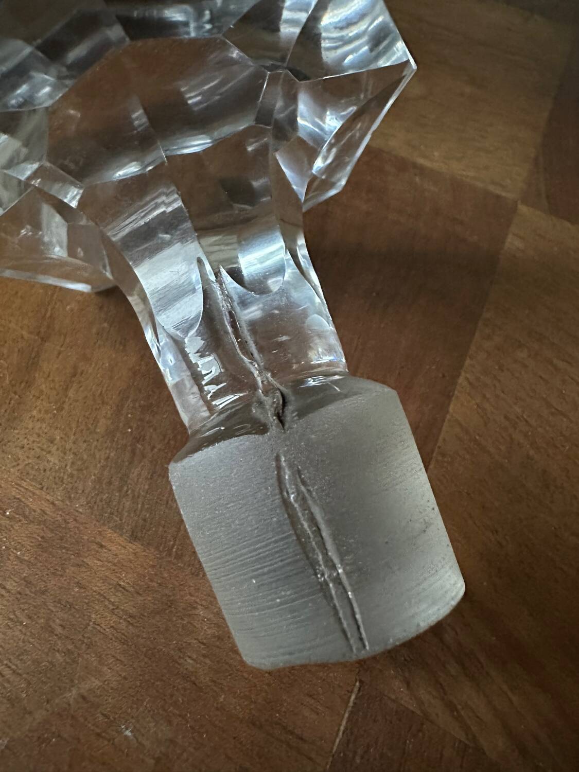 Baccarat crystal whisky decanter, perfection model