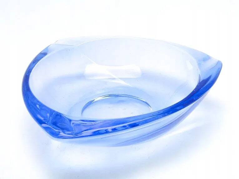 Plat bleu art deco c7f bohemia