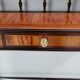 Vintage cherrywood and ebonized beech console table with a drawer, italy