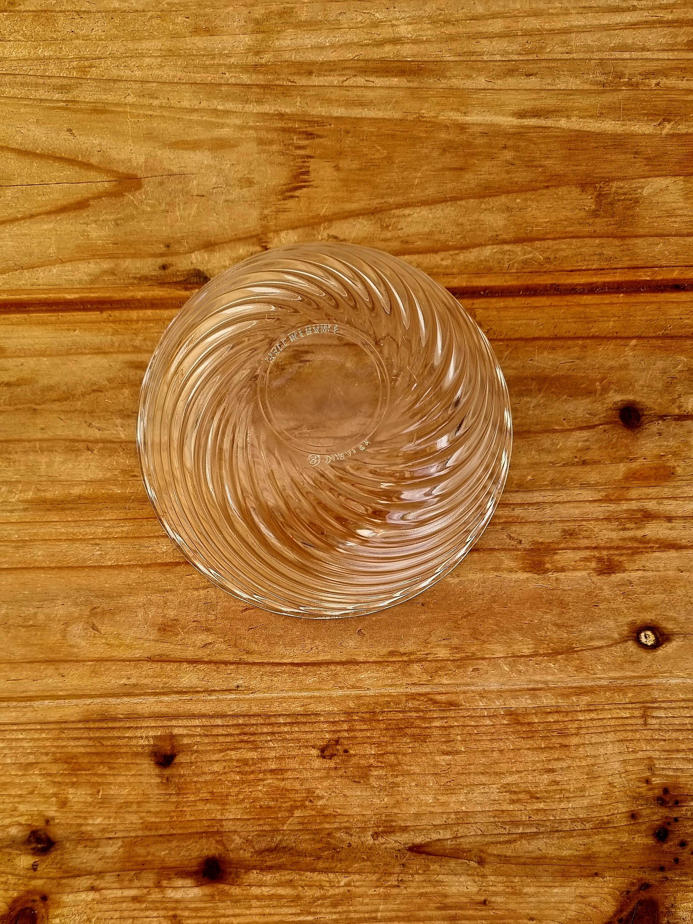 Set of 7 vintage Duralex glass bowls