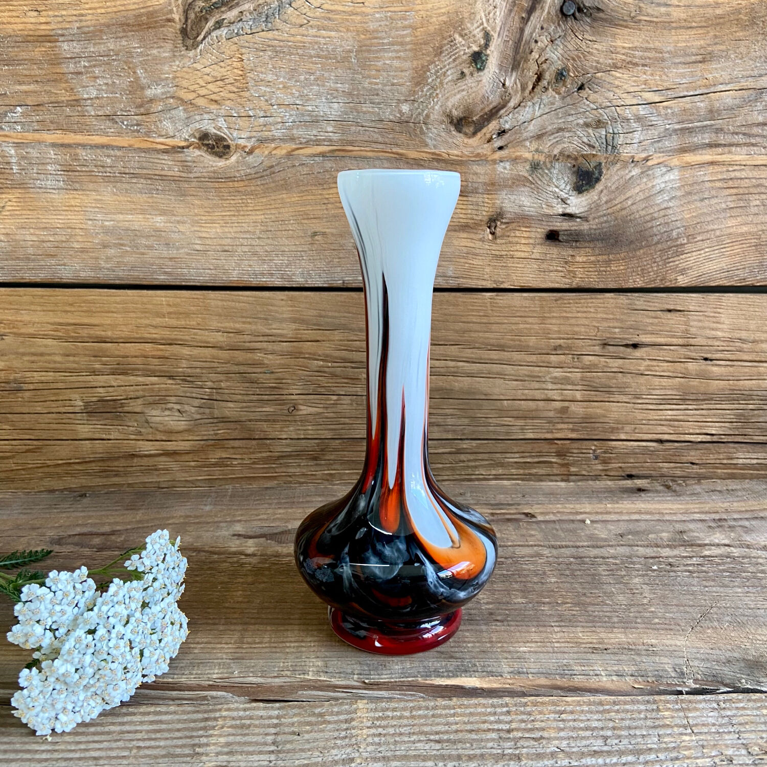 Opaque glass vase