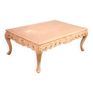 Table basse en bois polychrome