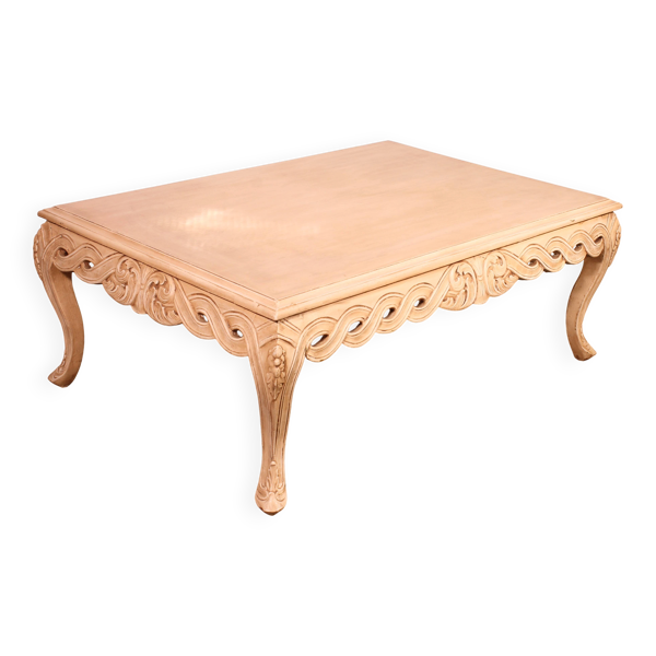 table basse en bois polychrome