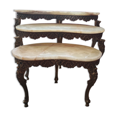 Tables gigognes rognon haricot