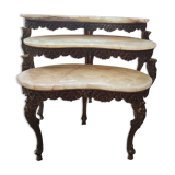 Nesting tables kidney bean