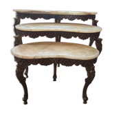Tables gigognes rognon haricot