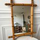 Barber mirror blond wood style bamboo 50s