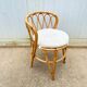 Armchair office chair in vintage rattan 60s