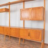 Teak Wall Unit by Kjell Riise for Rival Brodrene Jatogs, 1960s, Set of 3