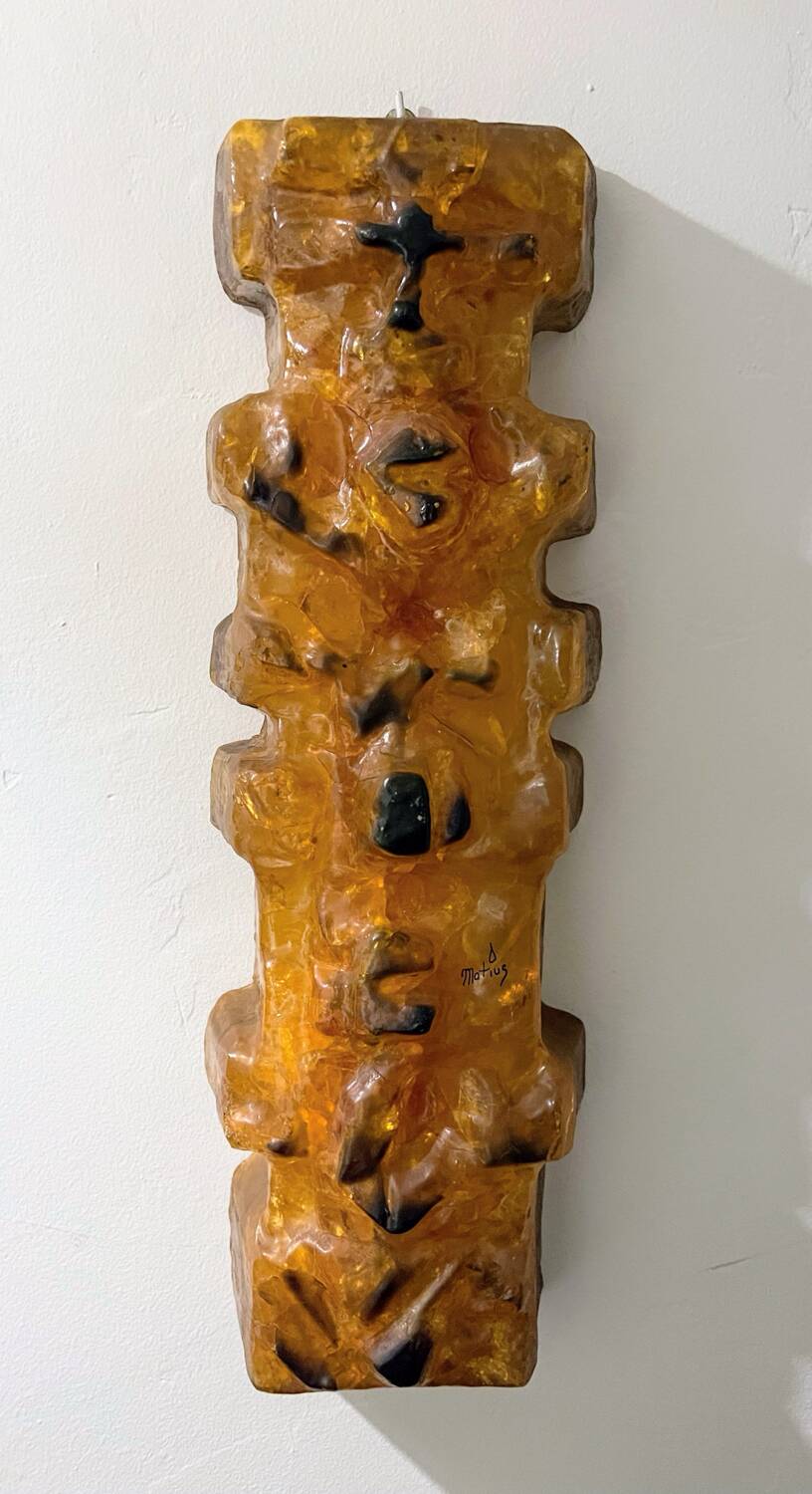 Matius Totem French Pop Art wall lights, sculpture, 1970