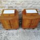 Massive chene and formica bedsides