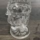 Pair of antique moulded glass egg cups