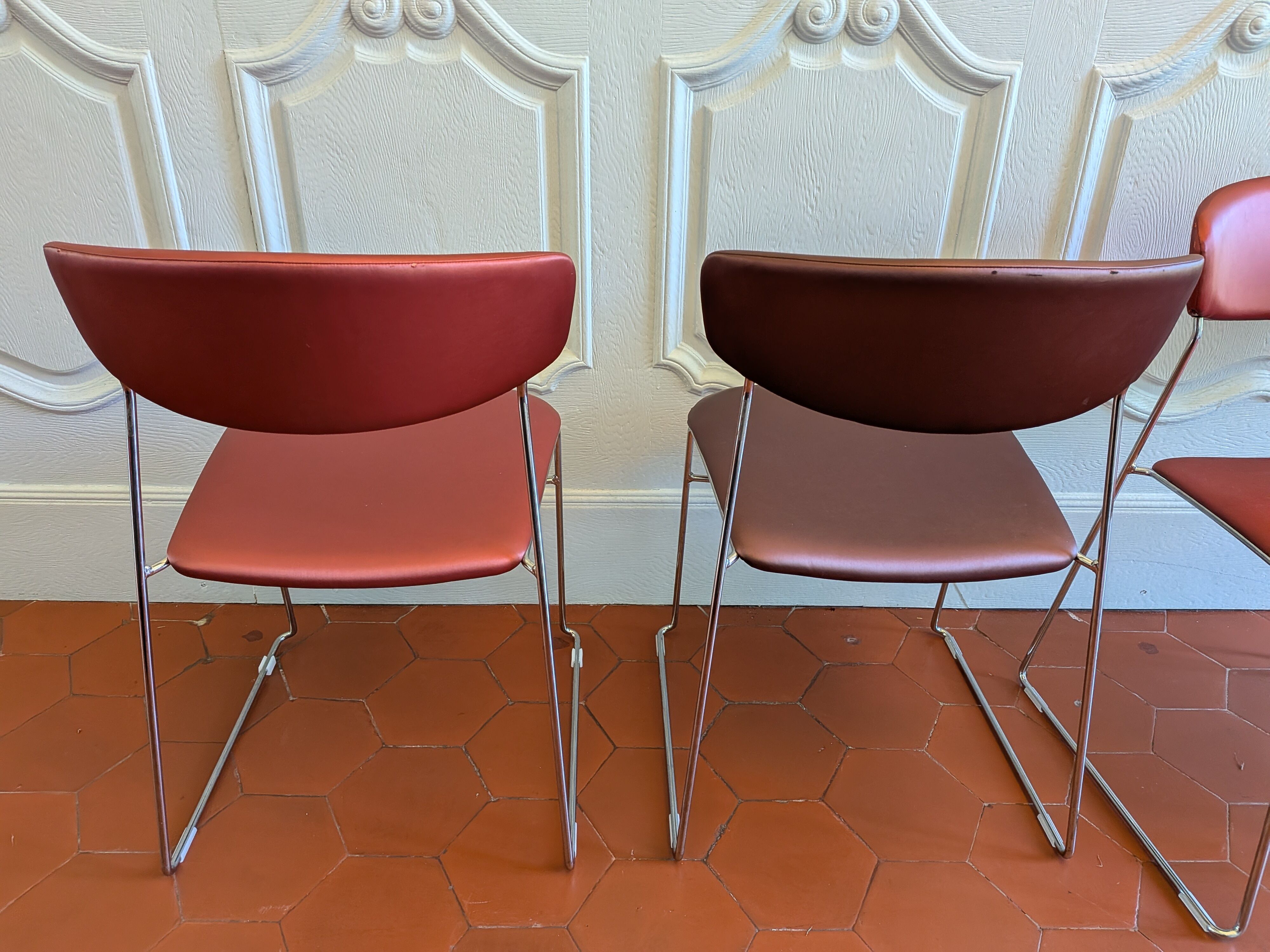 Lot de 4 chaises Wolfgang par Fornasari