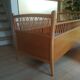 Vintage rattan wooden bed for children