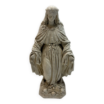 Plaster religious statuette