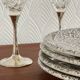 4 Castelforte dessert plates.