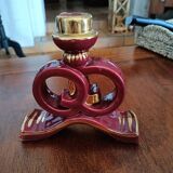 Art deco candle holder. Bordeaux