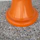 "Selup" orange plastic stool, pure 1970s design, France.