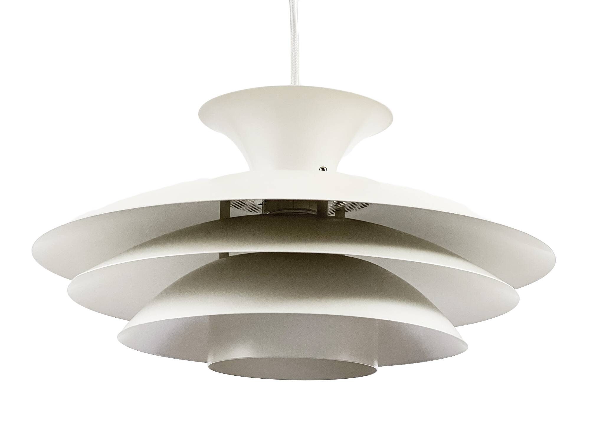 Large multi layer pendant light "Agat" by TOP Lamper. Denmark 1970s
