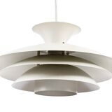 Large multi layer pendant light "Agat" by TOP Lamper. Denmark 1970s