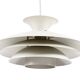 Large multi layer pendant light "Agat" by TOP Lamper. Denmark 1970s
