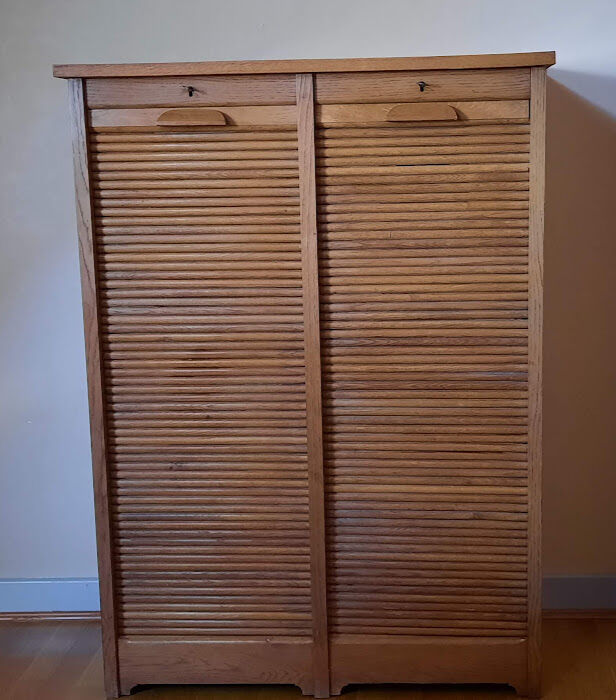 Meuble classeur à rideau double