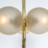 Pair of large brass table lamps by Kaiser, Germany, 1970s.