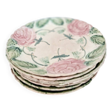 Lot de 7 assiettes Barbotine