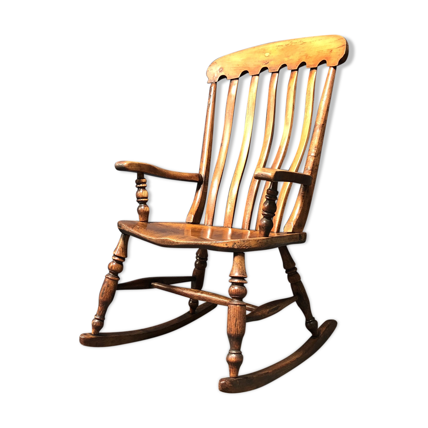 English Windsor rocking chair from the early 1900s