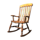 Fauteuil à bascule anglais Windsor du début des années 1900