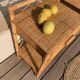 Paire de chevets rotin vintage