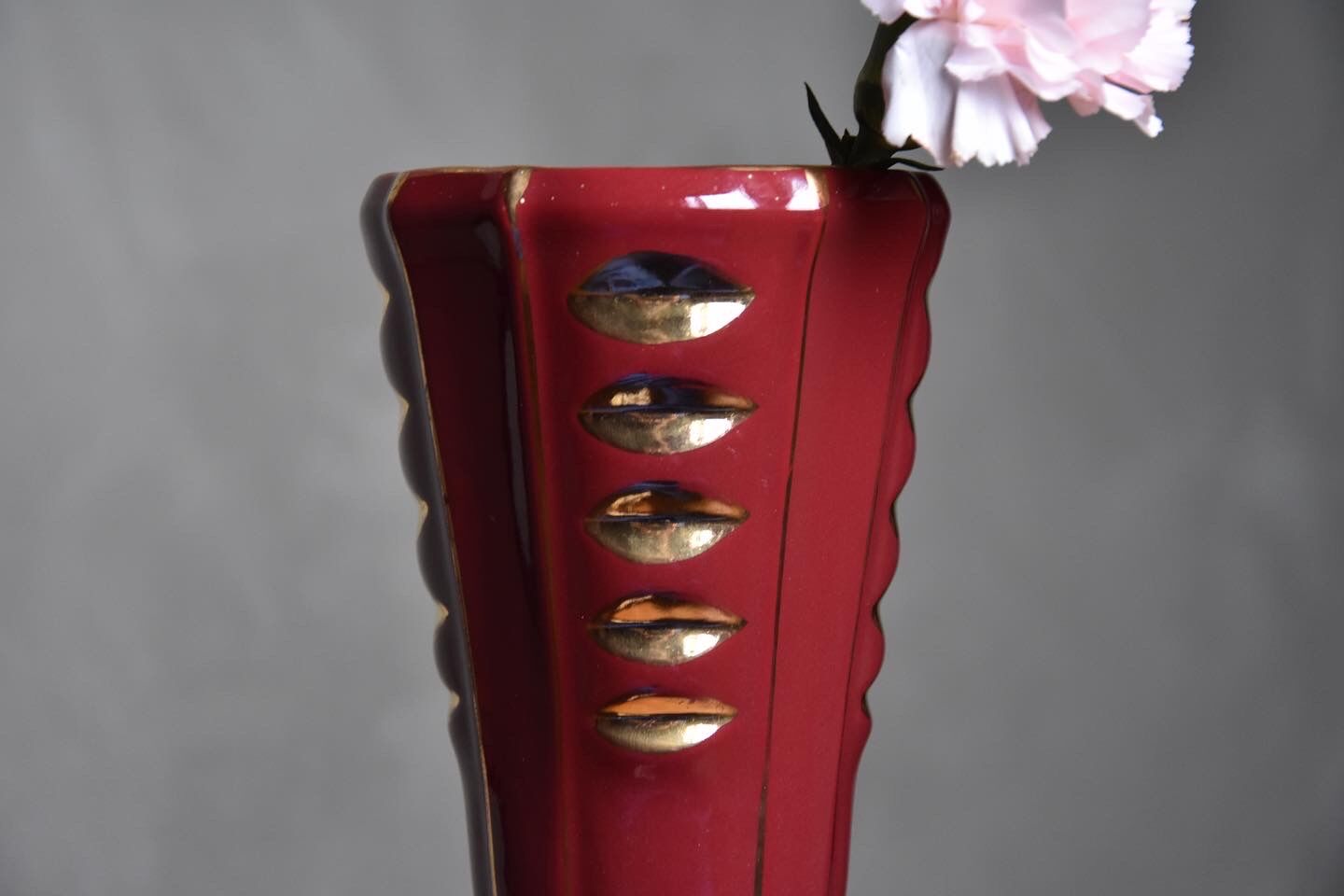 Vintage red vase