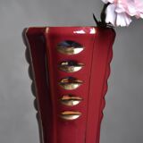 Vase rouge vintage